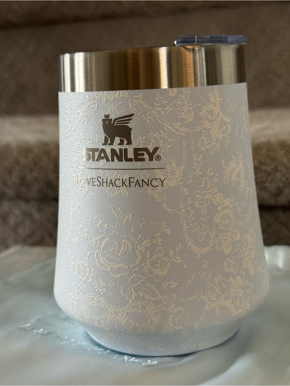 Stanley 1913 x LoveShackFancy Holiday Reserve Wine Tumbler | 11 OZ Alpine Blue
